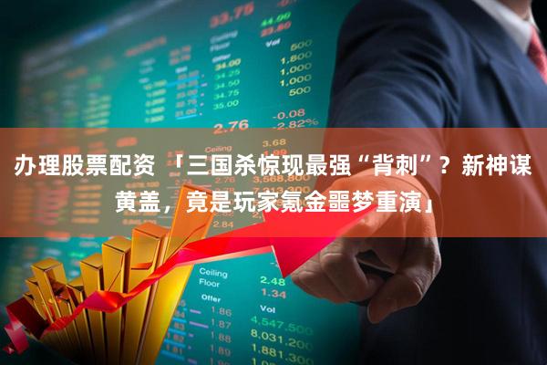 办理股票配资 「三国杀惊现最强“背刺”？新神谋黄盖，竟是玩家氪金噩梦重演」